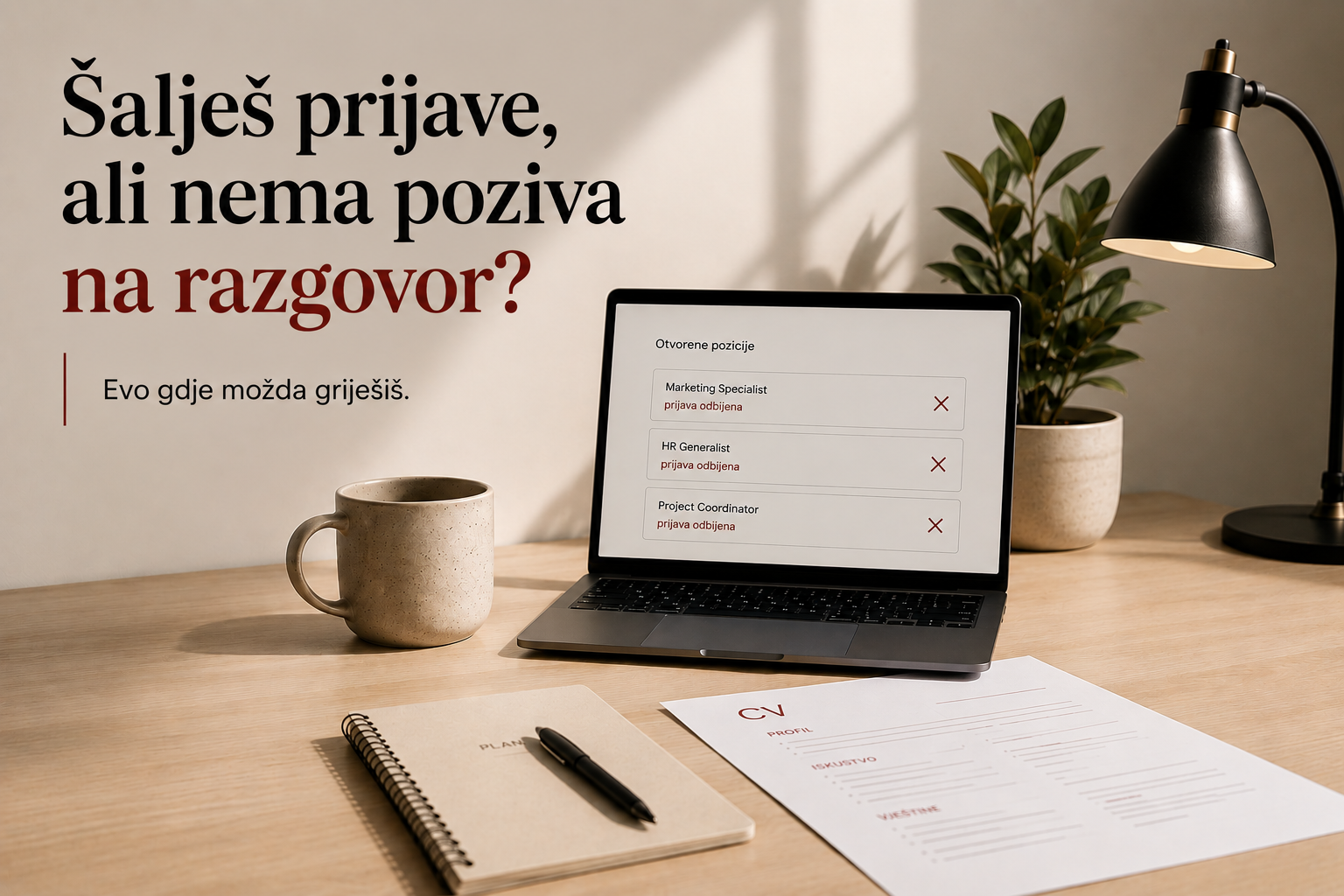 Šalješ prijave, ali nema poziva na razgovor? Evo gdje možda griješiš